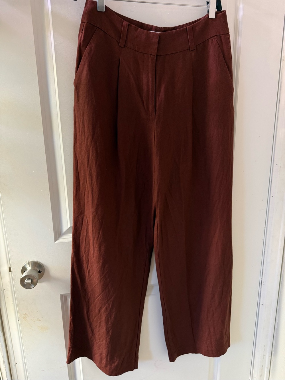 LOFT Outlet Women's Straight-Leg Pants in Deep Brown